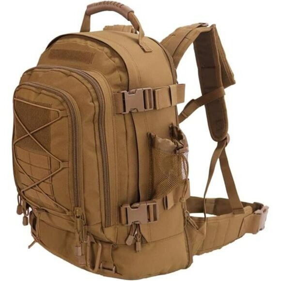 Expandable Tactical Backpack 64L Military Hiking Camping Travel Gym Bag - Picture 7 of 7